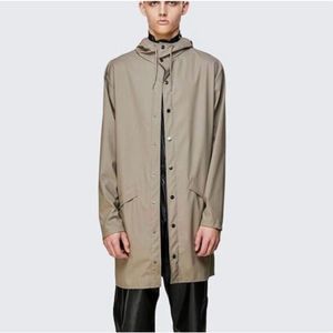 Rains Unisex Waterproof Long Jacket M/L